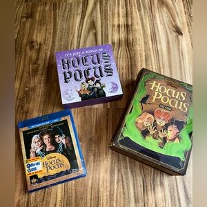 Hocus Pocus Lot Board Game, DVD & wood sign lot